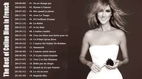 les chansons de Celine Dion